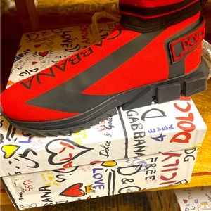 Men Red & Black Dolce shoes size 11. Worn once Excellent condition.